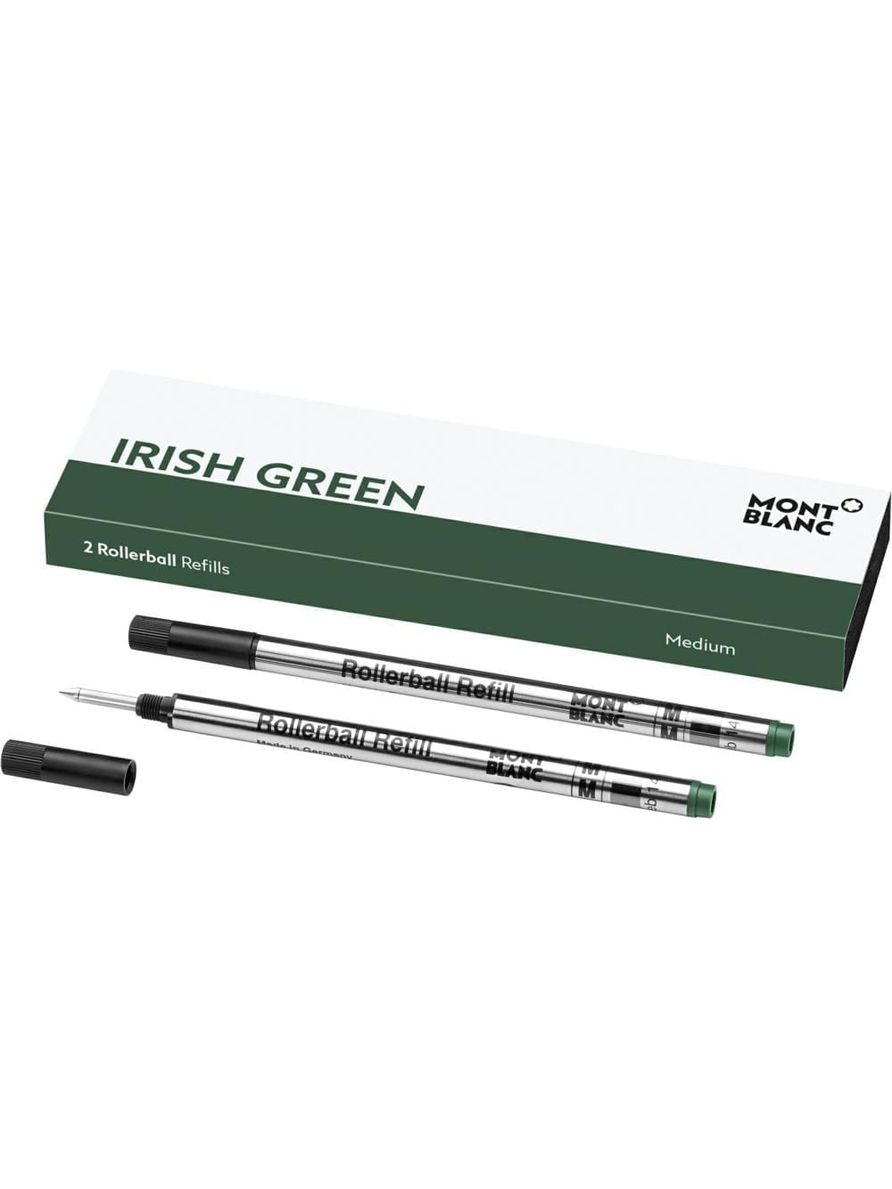 Refil para Rollerball Irish Green Escrita Média - 2 unidades