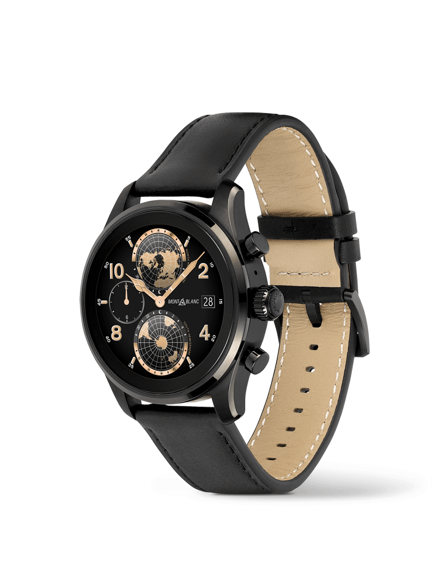Montblanc Summit 3 Smartwatch - Caixa em Titânio Preto e 2 pulseiras