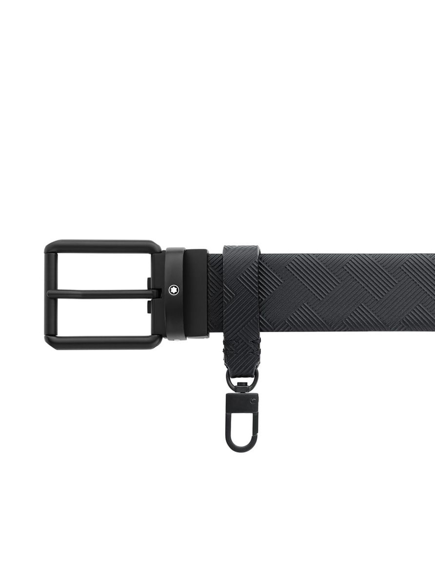 Cinto de Couro Reversível Preto Extreme 3.0 com fivela em aço inoxidável 35mm