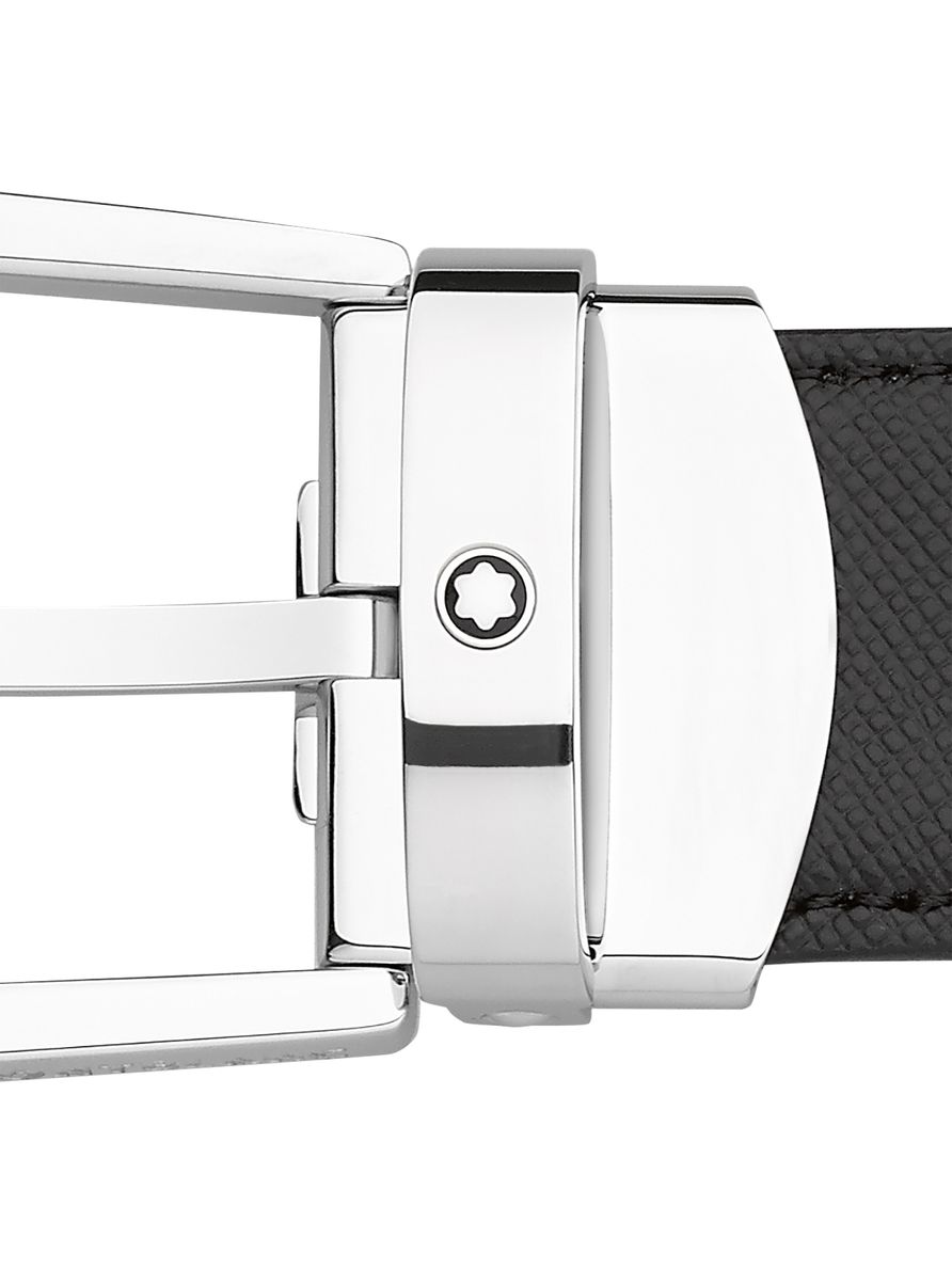 Cinto de Couro Reversível com Fivela Ferradura 30mm