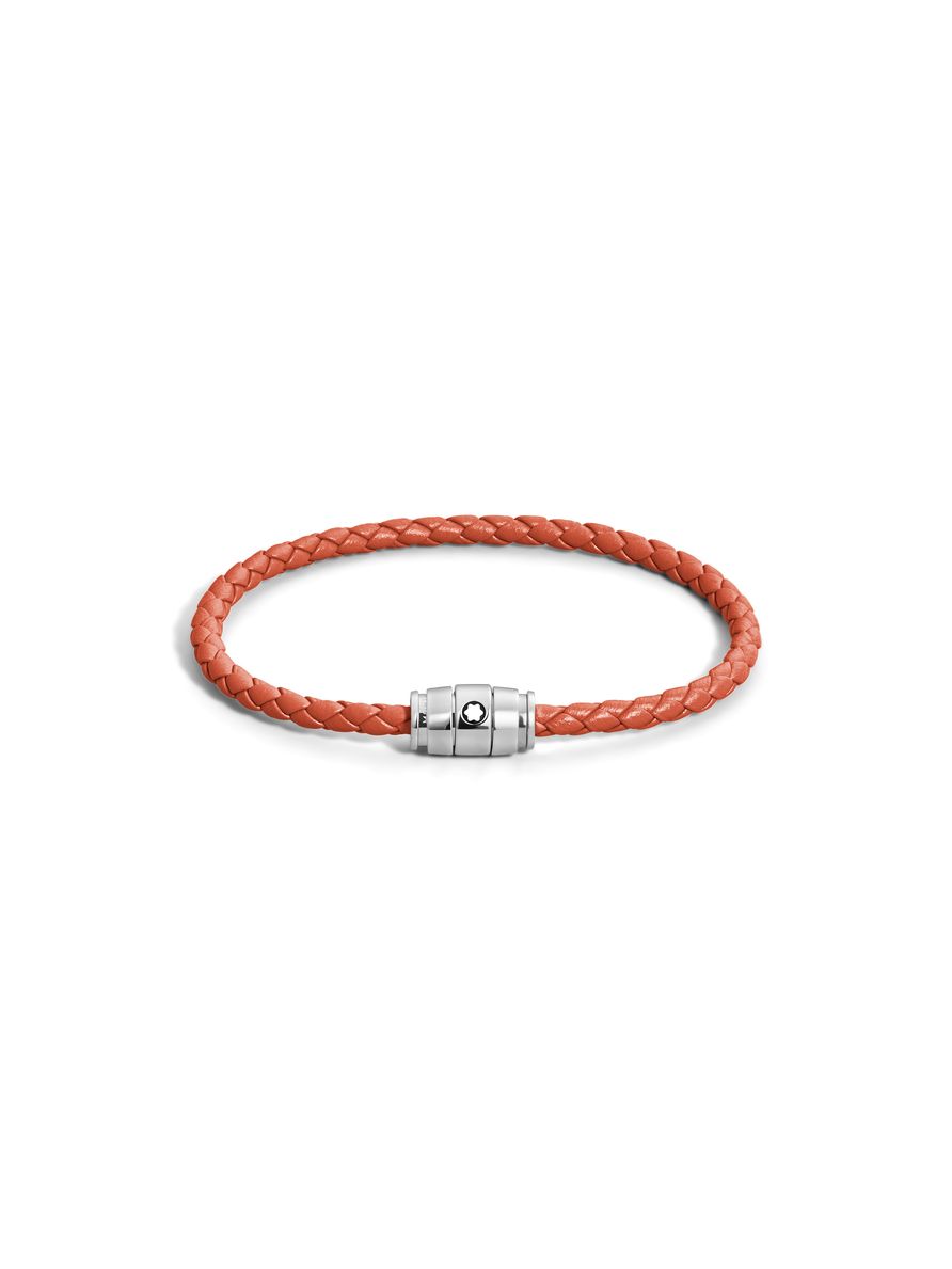 Pulseira de Couro com Fecho em Aço - 60