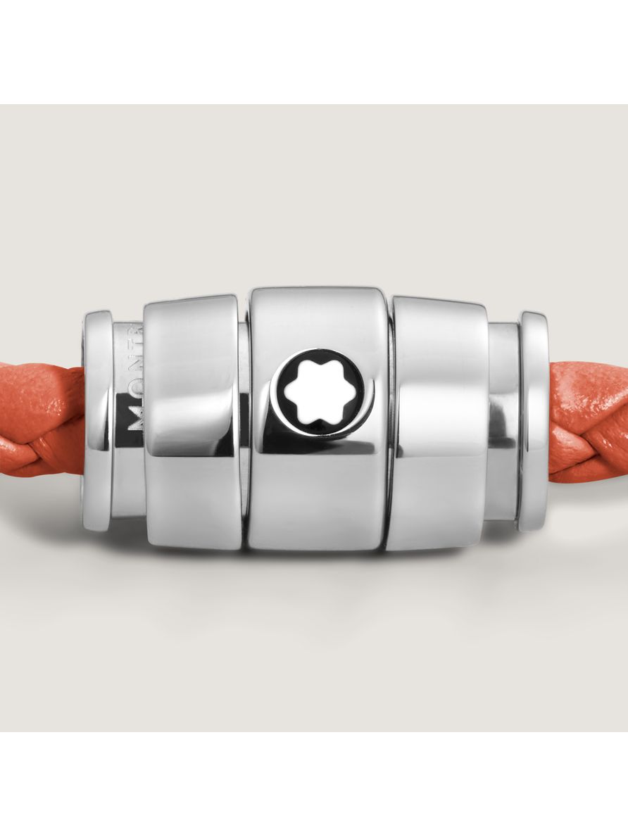 Pulseira de Couro com Fecho em Aço - 68