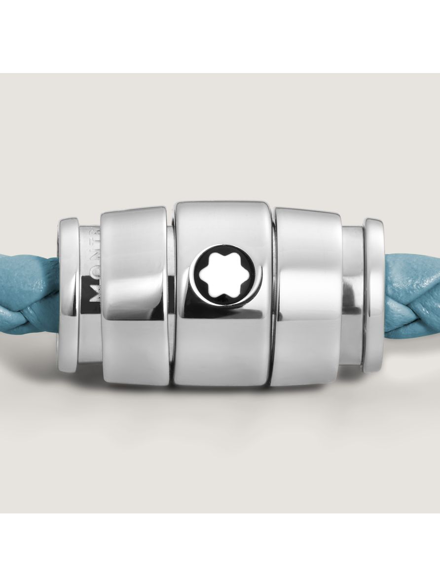 Pulseira de Couro com Fecho em Aço - 68
