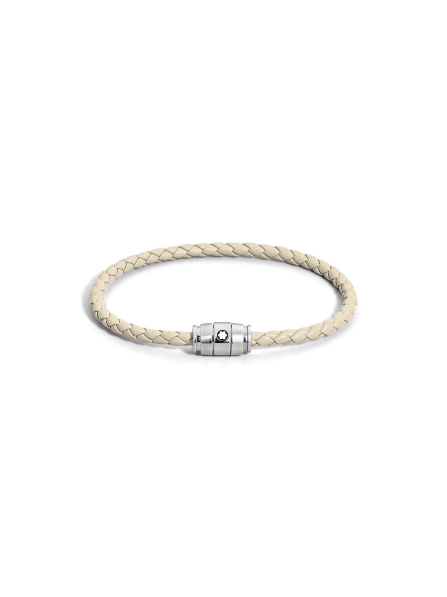 Pulseira de Couro com Fecho em Aço - 63