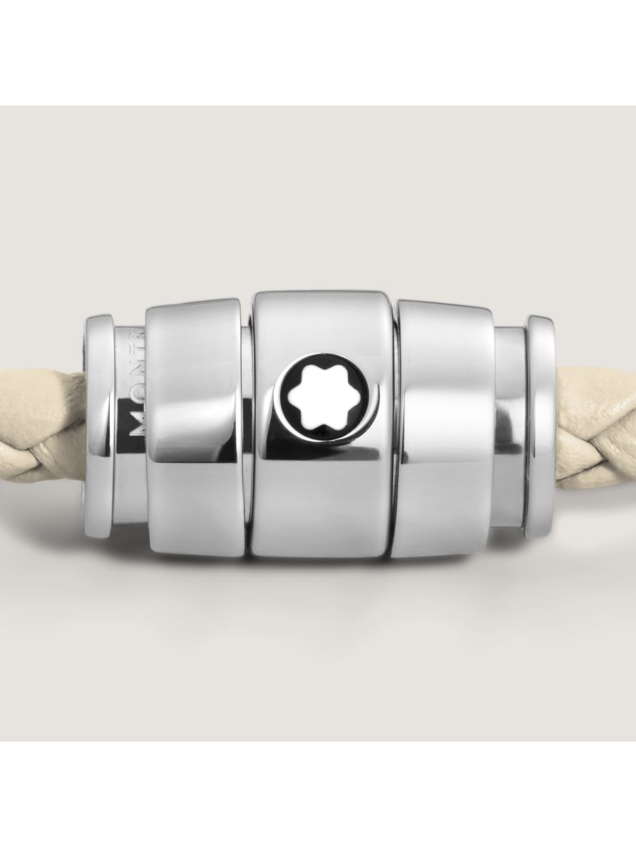 Pulseira de Couro com Fecho em Aço - 60