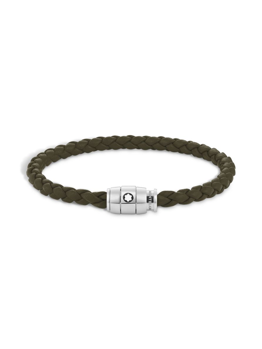 Pulseira de Couro com Fecho em Aço - 60