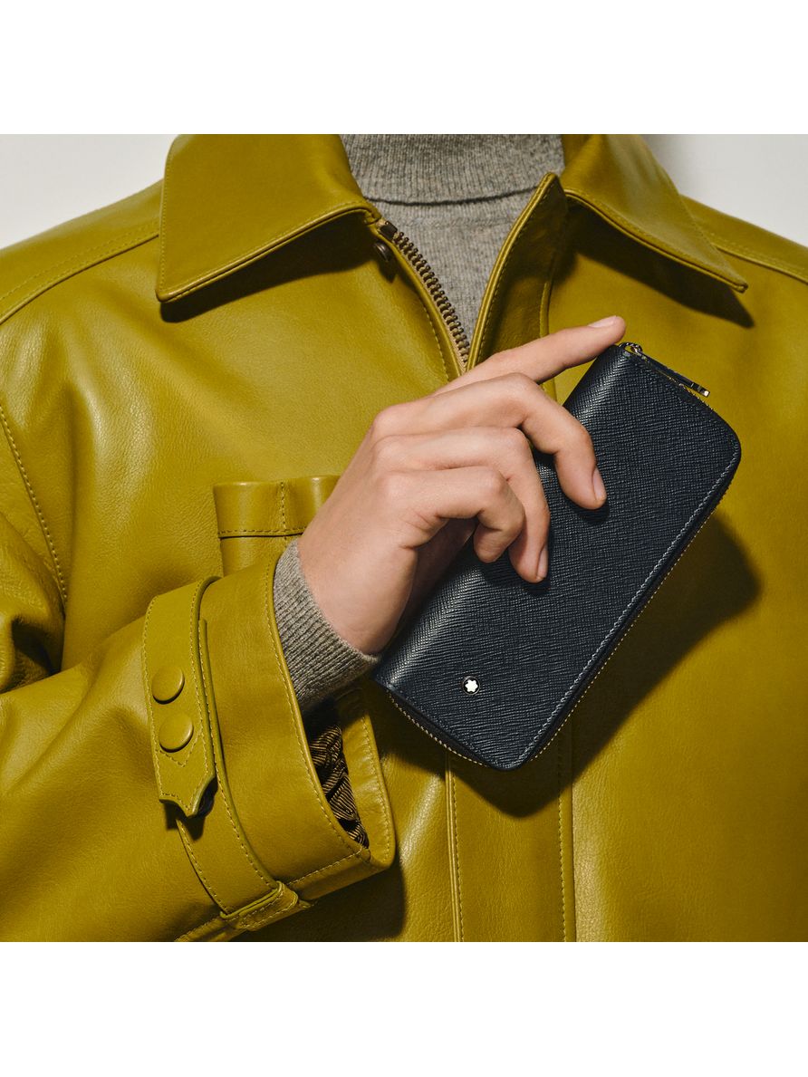 Estojo Sartorial com Zíper para 2 Instrumentos de Escrita