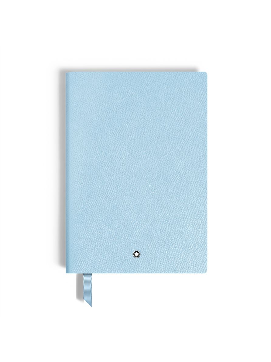 Caderno Médio em Couro Saffiano, Páginas Pautadas