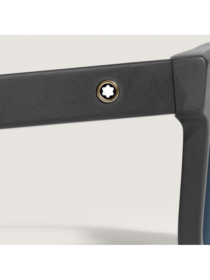 Óculos de Sol Montblanc Quadrados com Armação em Acetato