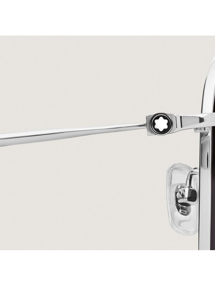 Óculos de Sol Montblanc Quadrados em Titânio