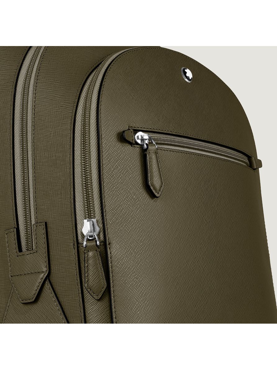 Mochila Média Sartorial Khaki com 3 Compartimentos