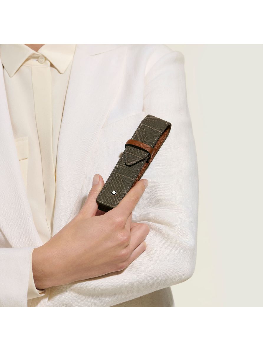 Estojo Envelope 4810 Jacquard Khaki para 1 Instrumento de Escrita